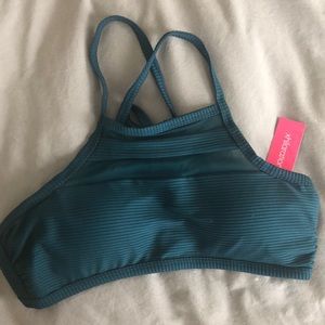 Teal bikini top